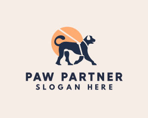 Dog Pet Leash logo design