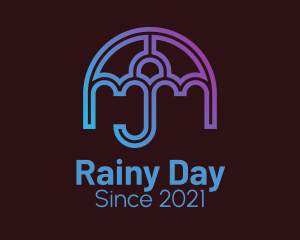 Gradient Weather Umbrella  logo