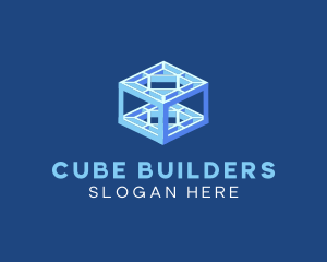 Tech Cube Structure logo design