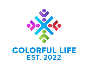 Colorful Charity Foundation  logo design