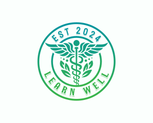 Caduceus Wellness Healthcare logo design