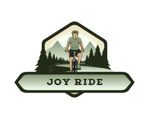 Biking Mountain Adventure logo design