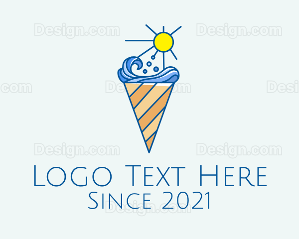 Summer Ice Cream Logo