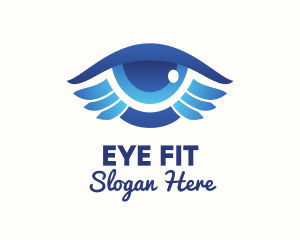 Blue Eye Wings  logo design