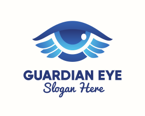 Blue Eye Wings  logo design