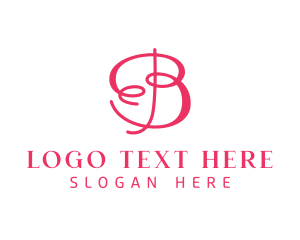 Cursive Style Letter B logo