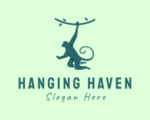 Hanging Jungle Monkey logo