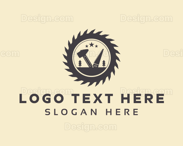 Carpentry Woodwork Tools Logo