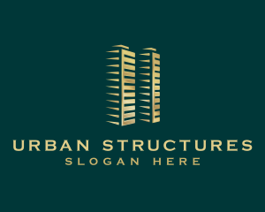 Building Real Estate Structure logo design