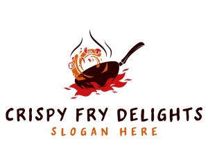 Stir Frying Pan logo design