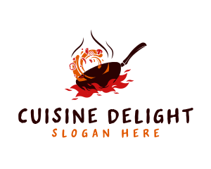 Stir Frying Pan logo design