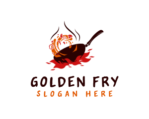 Stir Frying Pan logo design