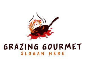 Stir Frying Pan logo design