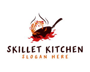 Stir Frying Pan logo design