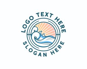 Waves Ocean Surfing logo