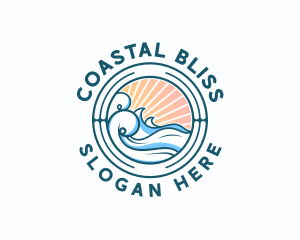 Waves Ocean Surfing logo
