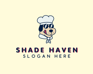 Sunglasses Chef Dog logo design