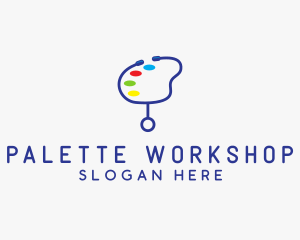 Stethoscope Paint Palette  logo