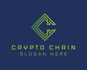 Crypto Fintech Currency logo design