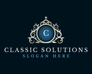 Classic Crown Decorative Elegant logo design