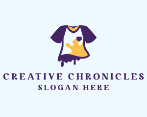 Creative Shirt Paint logo design