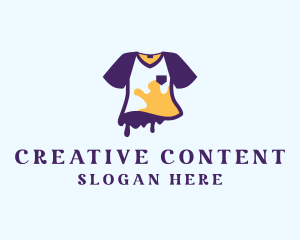 Creative Shirt Paint logo design