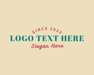 Retro Hipster Business logo