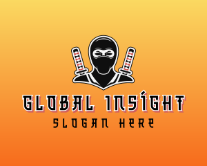 Ninja Warrior Gaming Character Logo