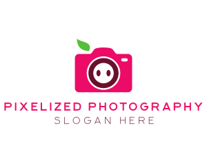 Pig Photographer Camera logo design