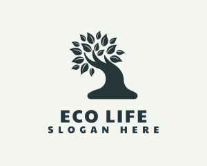 Natural Bonsai Tree logo design