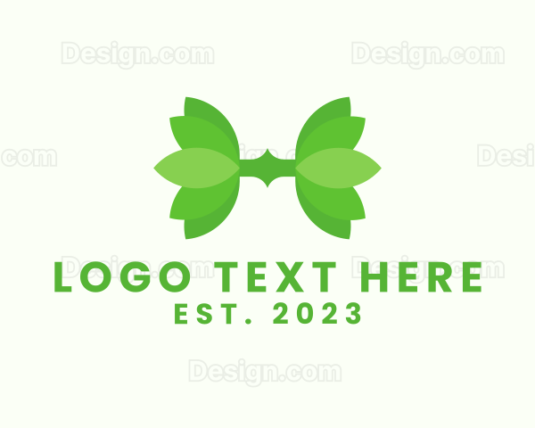 Green Herb Letter H Logo