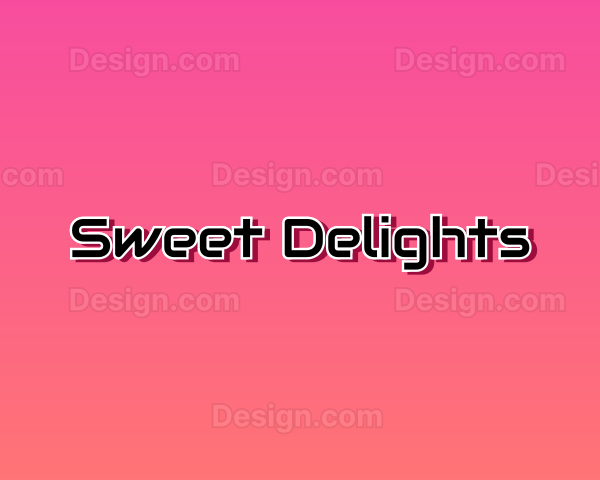 Digital Modern Pink Text Logo