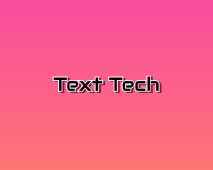 Digital Modern Pink Text logo design