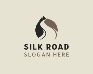 Mountain Trekking Road logo design