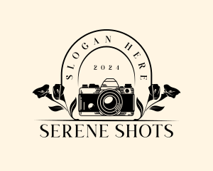 Camera Photography Floral logo