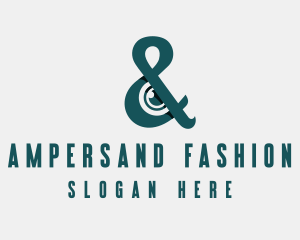 Green Eye Ampersand logo design