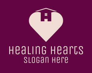 Love Heart House logo design