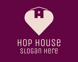 Love Heart House logo design