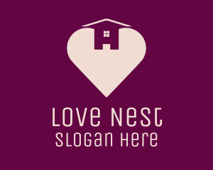 Love Heart House logo design