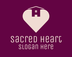 Love Heart House logo design