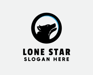 Wild Lone Wolf logo design