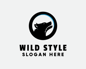 Wild Lone Wolf logo design