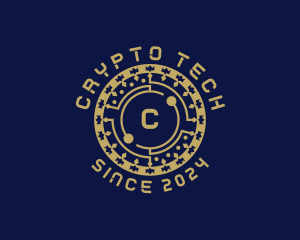 Digital Tech Cryptocurrency logo design