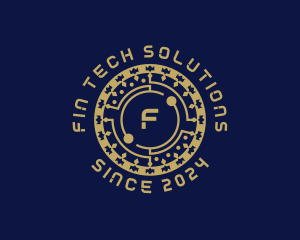 Digital Tech Cryptocurrency logo design