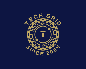 Digital Tech Cryptocurrency logo design