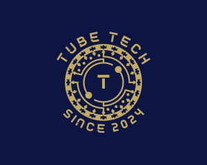 Digital Tech Cryptocurrency logo design