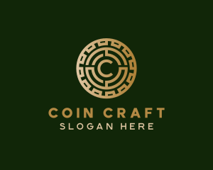 Crypto Coin Blockchain logo