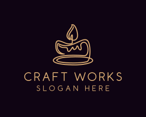 Scented Candle Decor logo design