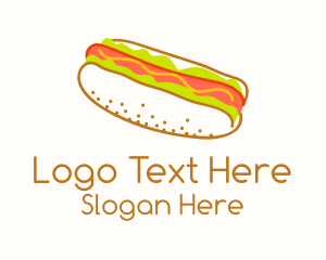 Hotdog Snack Sandwich  Logo