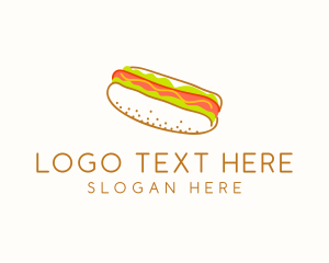 Hot Dog Snack Sandwich  logo